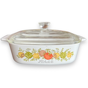 Vintage Corning Ware Spice‎ of Life L'Echalote A-1-B Casserole w/ Lid